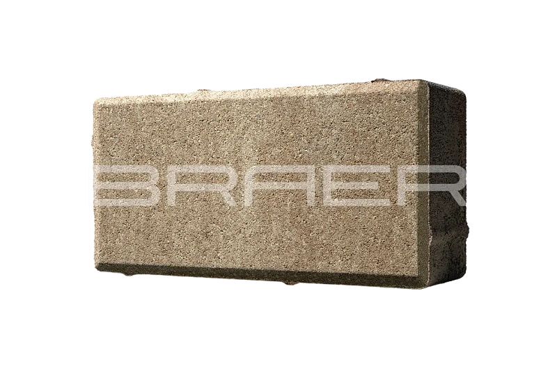 Тротуарная плитка Прямоугольник, Миндаль BRAER 40 мм