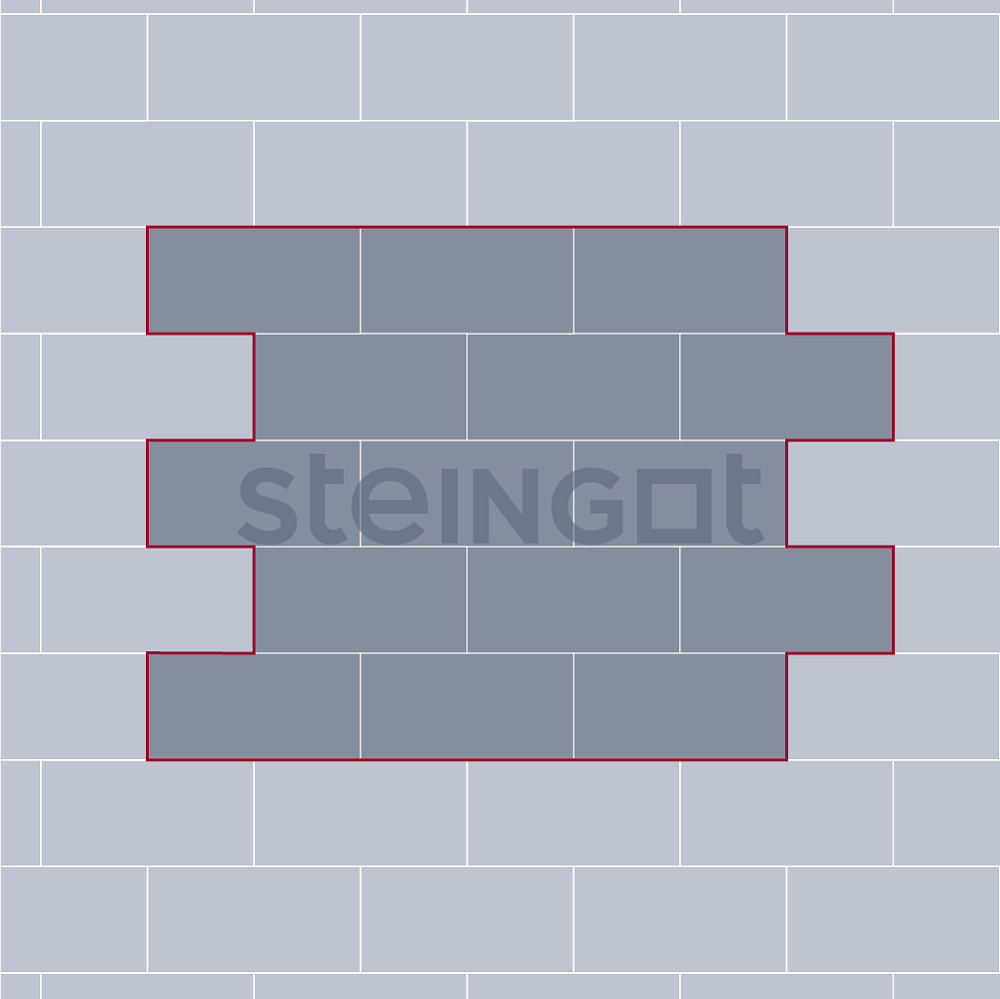 Тротуарная плитка Протектор 320*160 Штайн Сильвер Steingot 80 мм