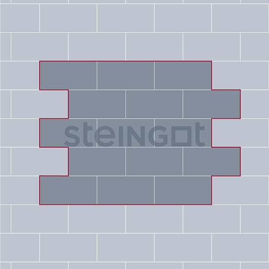 Тротуарная плитка Протектор 320*160 Штайн Сильвер Steingot 80 мм