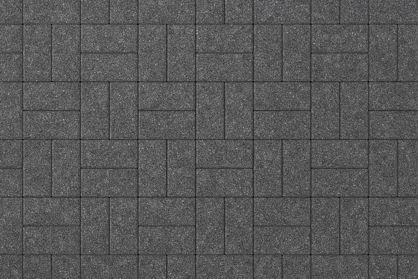 Тротуарная плитка Брусчатка Черный агат Stellard 60 мм