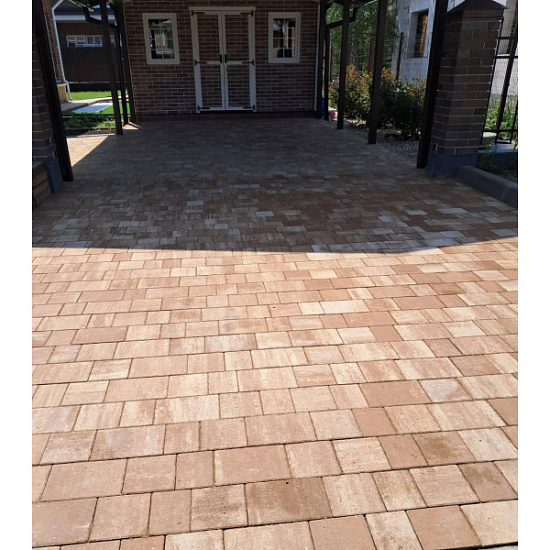 Тротуарная плитка КОЛОР МИКС №23 Сафари НОВЫЙ ГОРОД 1НГ4Ф Нобетек 40 мм