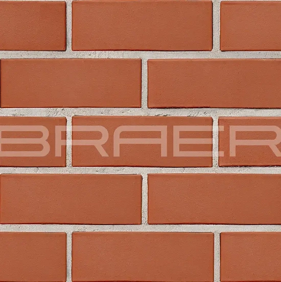 Кирпич облицовочный красный полуторный 1.4 NF гладкий М-150 Браер