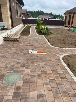 Тротуарная плитка Старый город Ландхаус, Каштан BRAER 60 мм