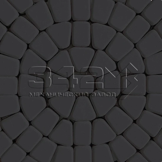 Тротуарная плитка Круговая классика 60 Черный 342 МЗ