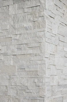 3D панель из натурального камня Кварцит Белый Модерн Pharaon