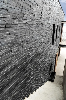 3D панель из натурального камня Сланец Чёрный Неоклассик Pharaon