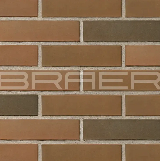 Кирпич облицовочный баварская кладка евро 0.7 NF гладкий М-150 Браер