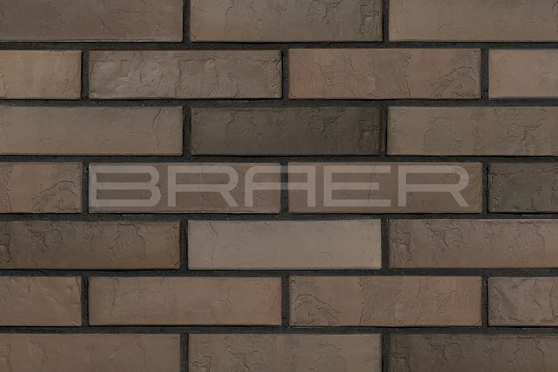 Кирпич облицовочный Браер кладка Мокко одинарный 1 NF Терра