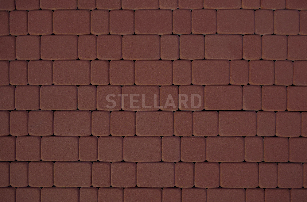 Тротуарная плитка Старый город Бордовый Stellard 40 мм