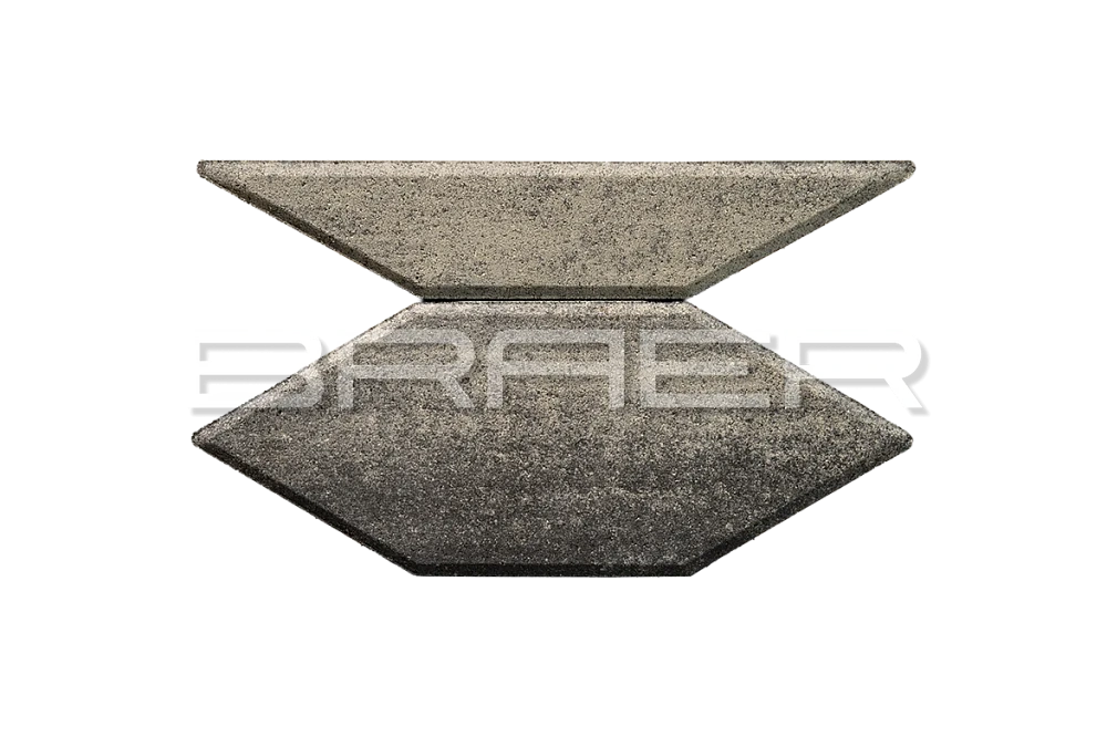 Тротуарная плитка Карат, Ночь BRAER 80 мм