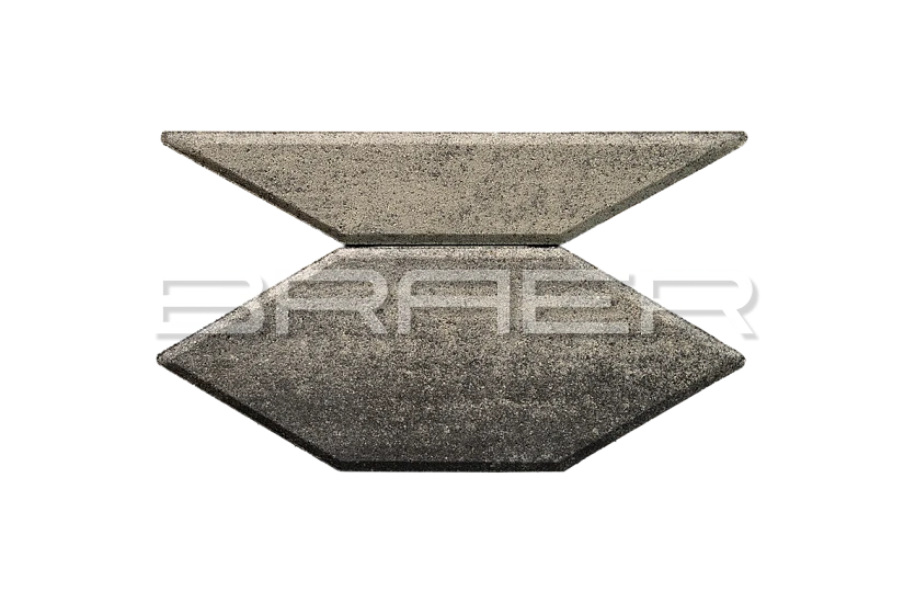 Тротуарная плитка Карат, Ночь BRAER 80 мм