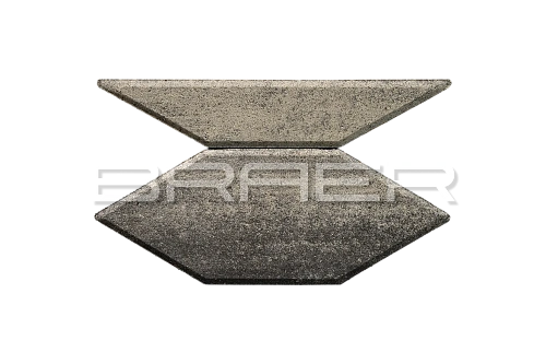 Тротуарная плитка Карат, Миндаль BRAER 80 мм