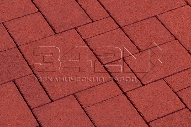 Тротуарная плитка Бавария Ярко-красный 342 МЗ
