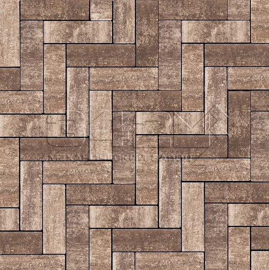 Тротуарная плитка Паркет 240x80x60мм Невада 342 МЗ