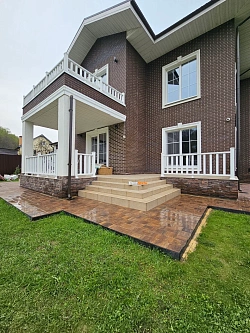 Тротуарная плитка Старый город Ландхаус, Каштан BRAER 60 мм