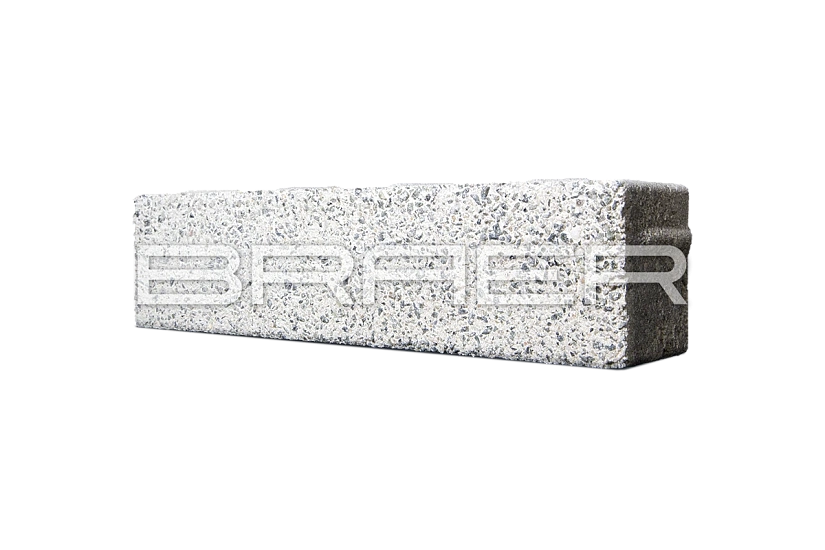 Тротуарная плитка Ригель 2.0, Гранит на белом Select BRAER 60 мм