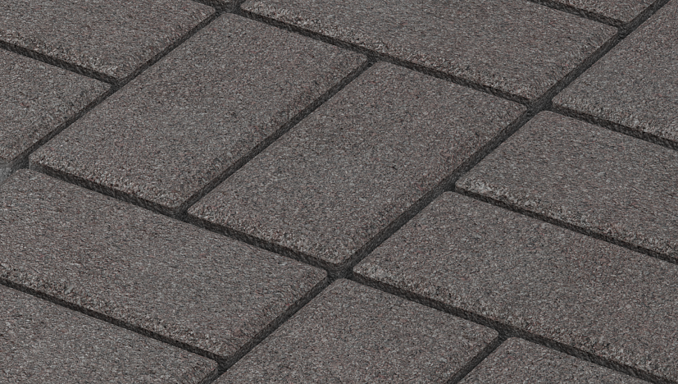 Тротуарная плитка Брусчатка Дымчатый кварц Stellard 80 мм