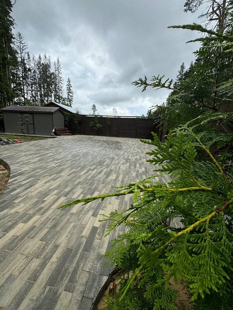 Тротуарная плитка Ригель 2.0, Туман BRAER 60 мм