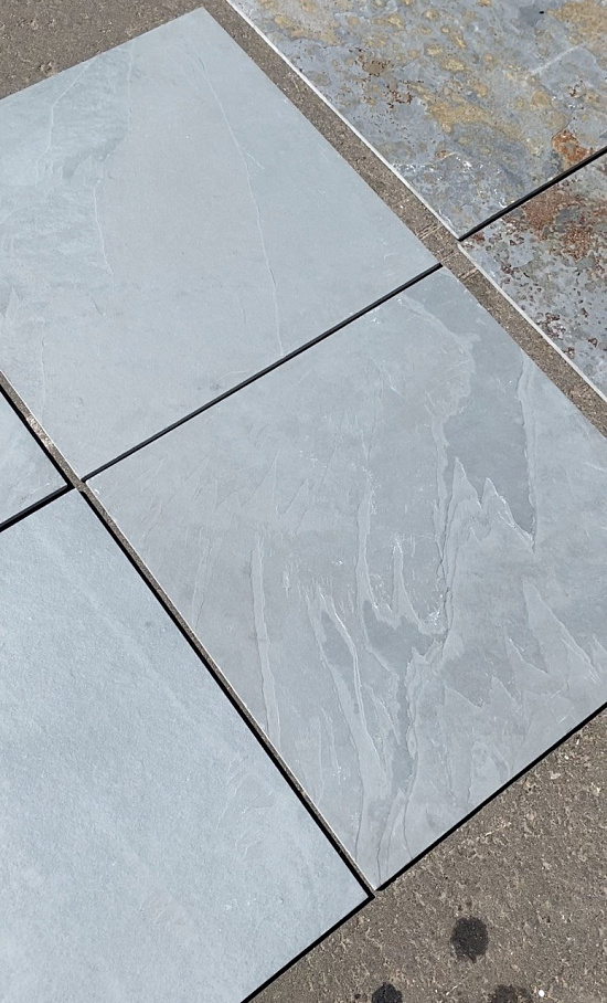 Плитка Сланец Серый (натуральный скол) 600х600 Pharaon