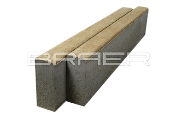 Бордюр тротуарный БР 100.20.8 COLOR MIX Миндаль, Braer