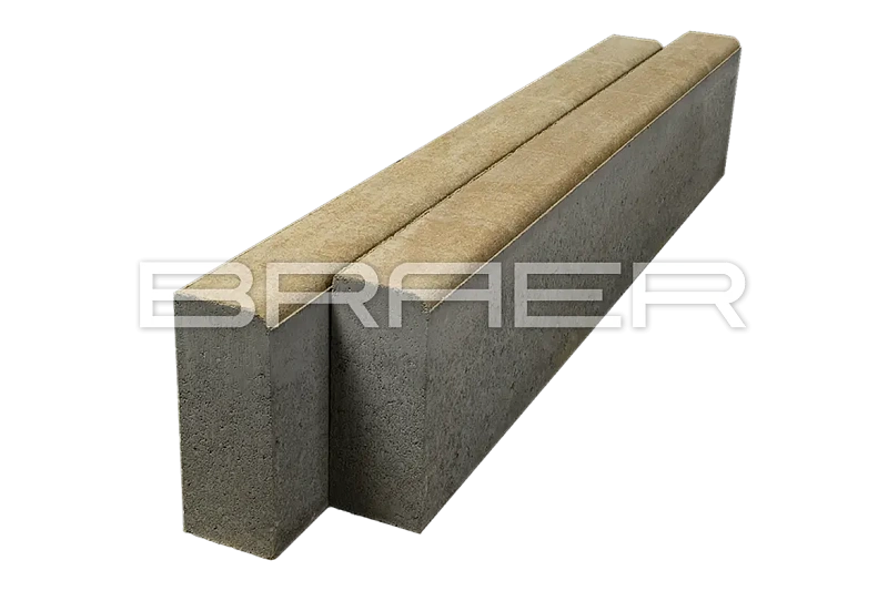 Бордюр тротуарный БР 100.20.8 COLOR MIX Миндаль, Braer