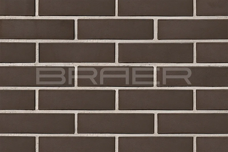 Кирпич облицовочный коричневый одинарный 1 NF гладкий М-150 Браер
