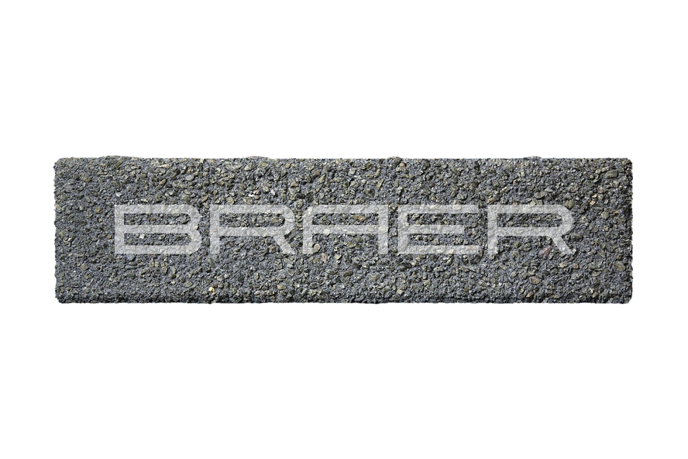 Тротуарная плитка Ригель 2.0, Гранит на черном Select BRAER 60 мм