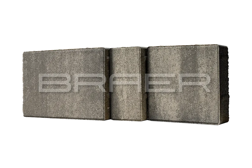 Тротуарная плитка Мозаика, Туман BRAER 60 мм