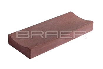 Лоток водоотводный бетонный ЛВ 50.20.6, Красный, Braer