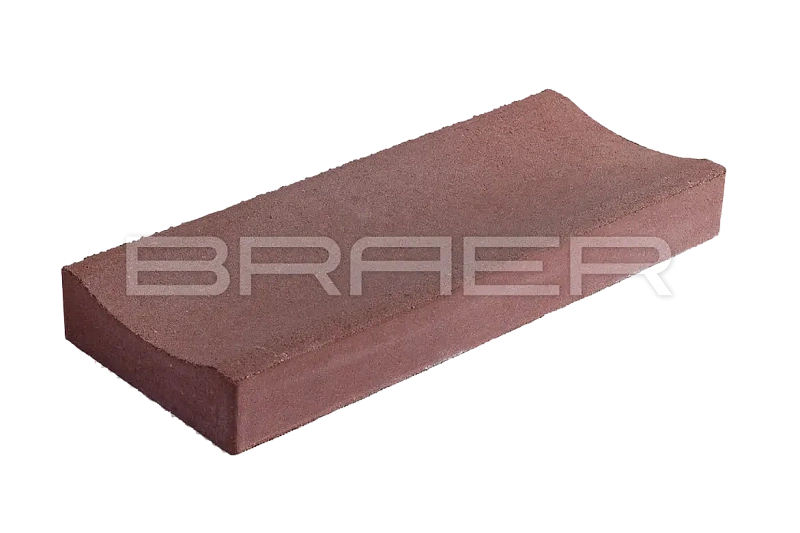 Лоток водоотводный бетонный ЛВ 50.20.6, Красный, Braer