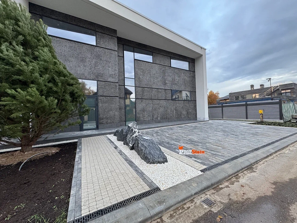 Тротуарная плитка Ригель 2.0, Ночь BRAER 60 мм