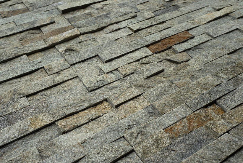 3D панель из натурального камня Кварцит Зелёный Классик Pharaon