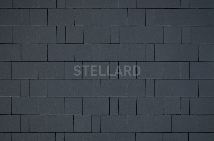 Тротуарная плитка Новый город Черный Stellard 60 мм
