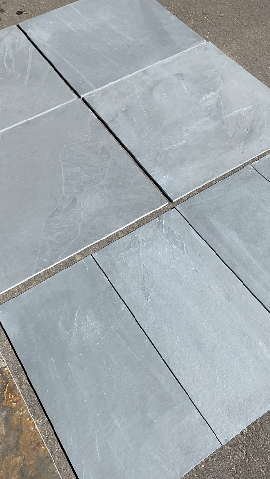 Плитка Сланец Серый (натуральный скол) 600х600 Pharaon