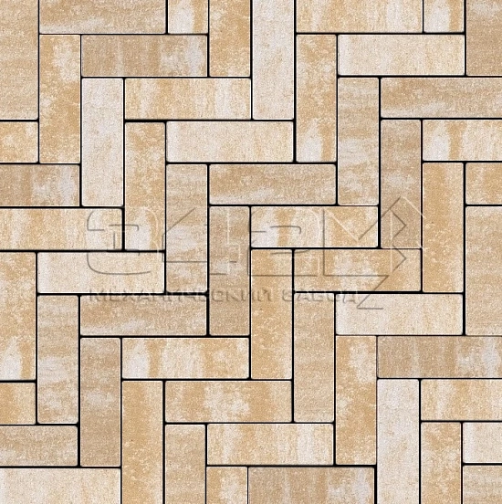 Тротуарная плитка Паркет 240x80x60мм Каракум 342 МЗ