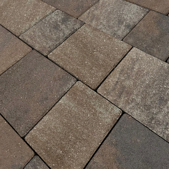 Тротуарная плитка КОЛОР МИКС №26 Орех НОВЫЙ ГОРОД 1НГ4Ф Нобетек 40 мм