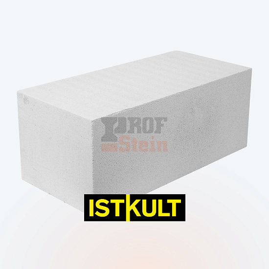 Блок газобетонный стеновой 625х250х250 D500 В3,5 Istkult Кострома