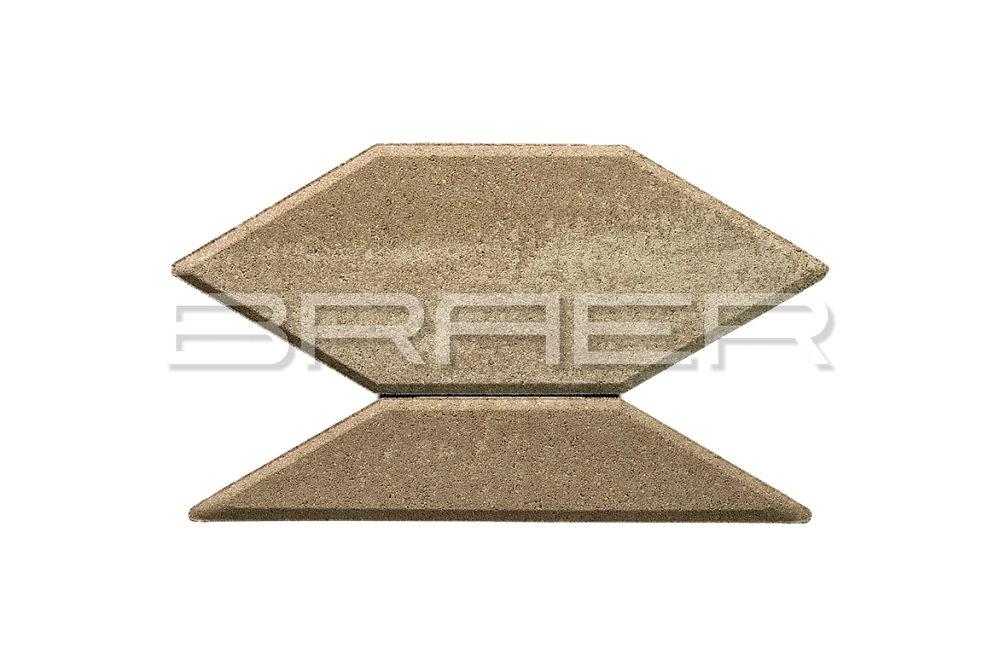 Тротуарная плитка Карат, Миндаль BRAER 80 мм