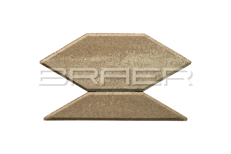 Тротуарная плитка Карат, Миндаль BRAER 80 мм