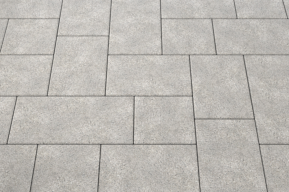 Тротуарная плитка Мозаика XL Белый мрамор Stellard 60 мм