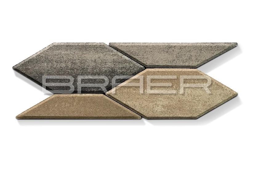 Тротуарная плитка Карат, Ночь BRAER 80 мм