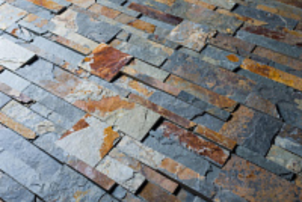 3D панель из натурального камня Сланец Мультиколор Модерн Pharaon