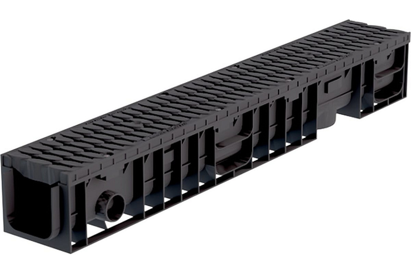 Лоток Aquastok ЛВП Master DN100 H135 B125 1000x148x135 с пластиковой решеткой (комплект) (110131) 549070