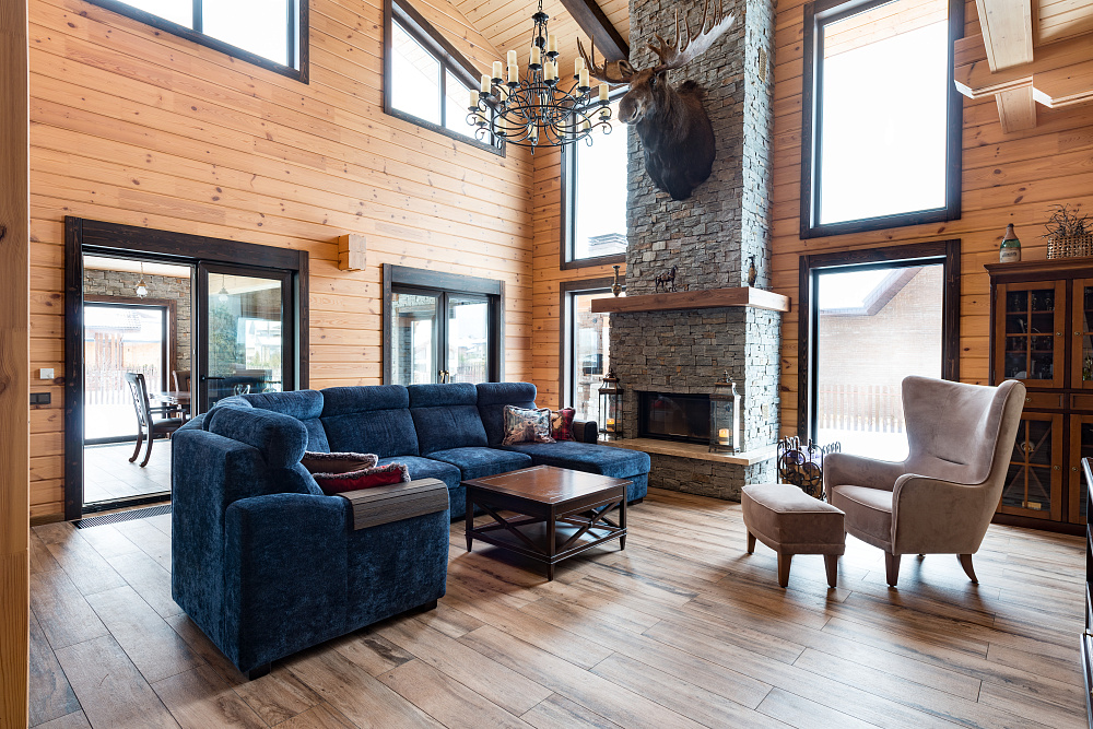 3D панель из натурального камня Кварцит Серо-зелёный Грубый камень Pharaon