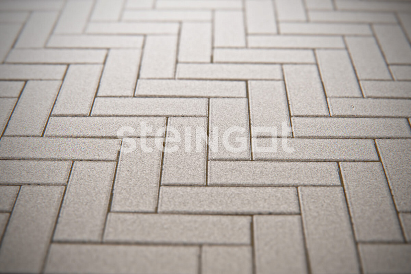 Тротуарная плитка Паркет Белый Steingot 60 мм
