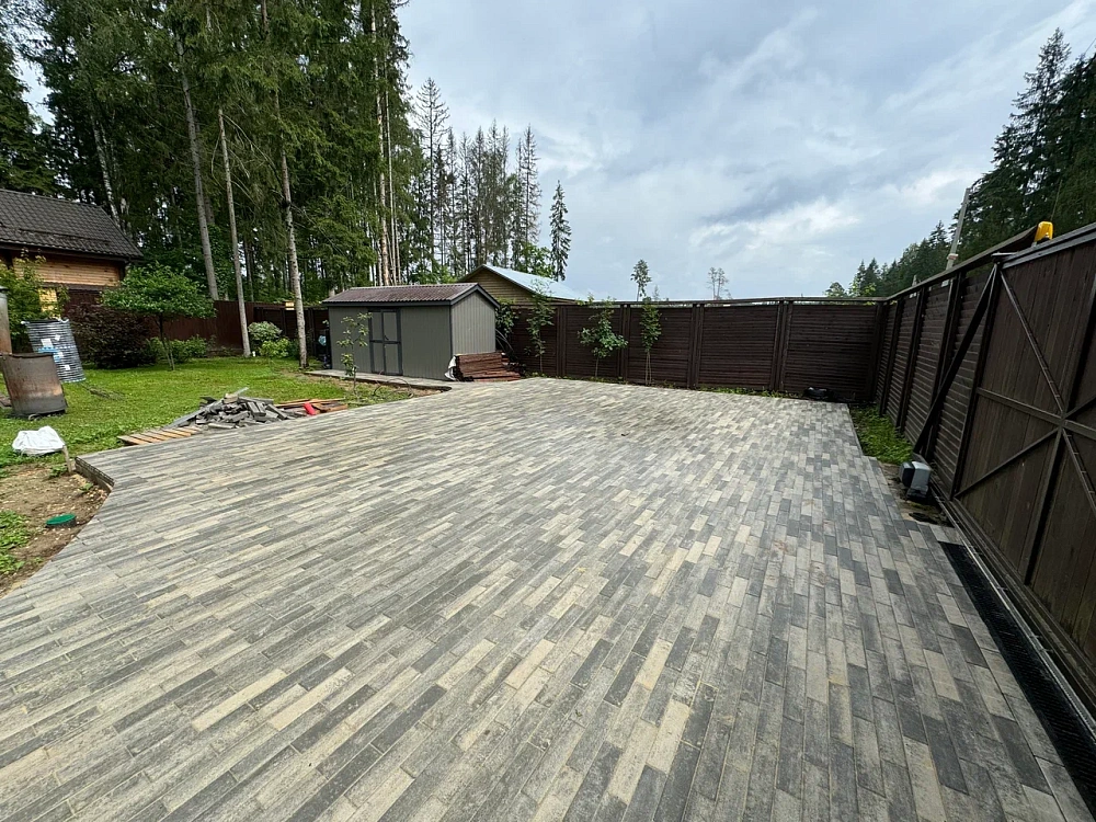 Тротуарная плитка Ригель 2.0, Туман BRAER 60 мм