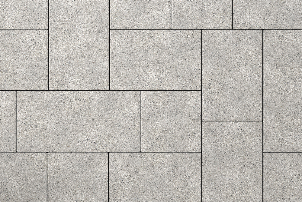 Тротуарная плитка Мозаика XL Белый мрамор Stellard 60 мм