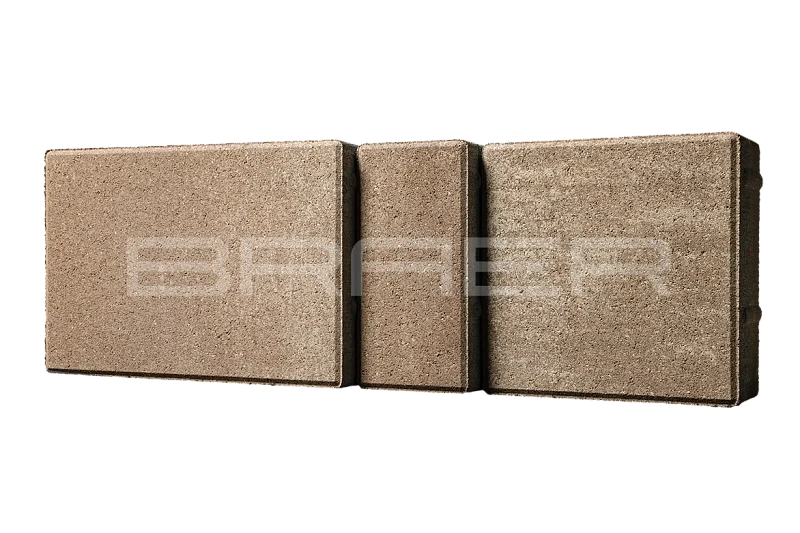 Тротуарная плитка Мозаика, Миндаль BRAER 60 мм