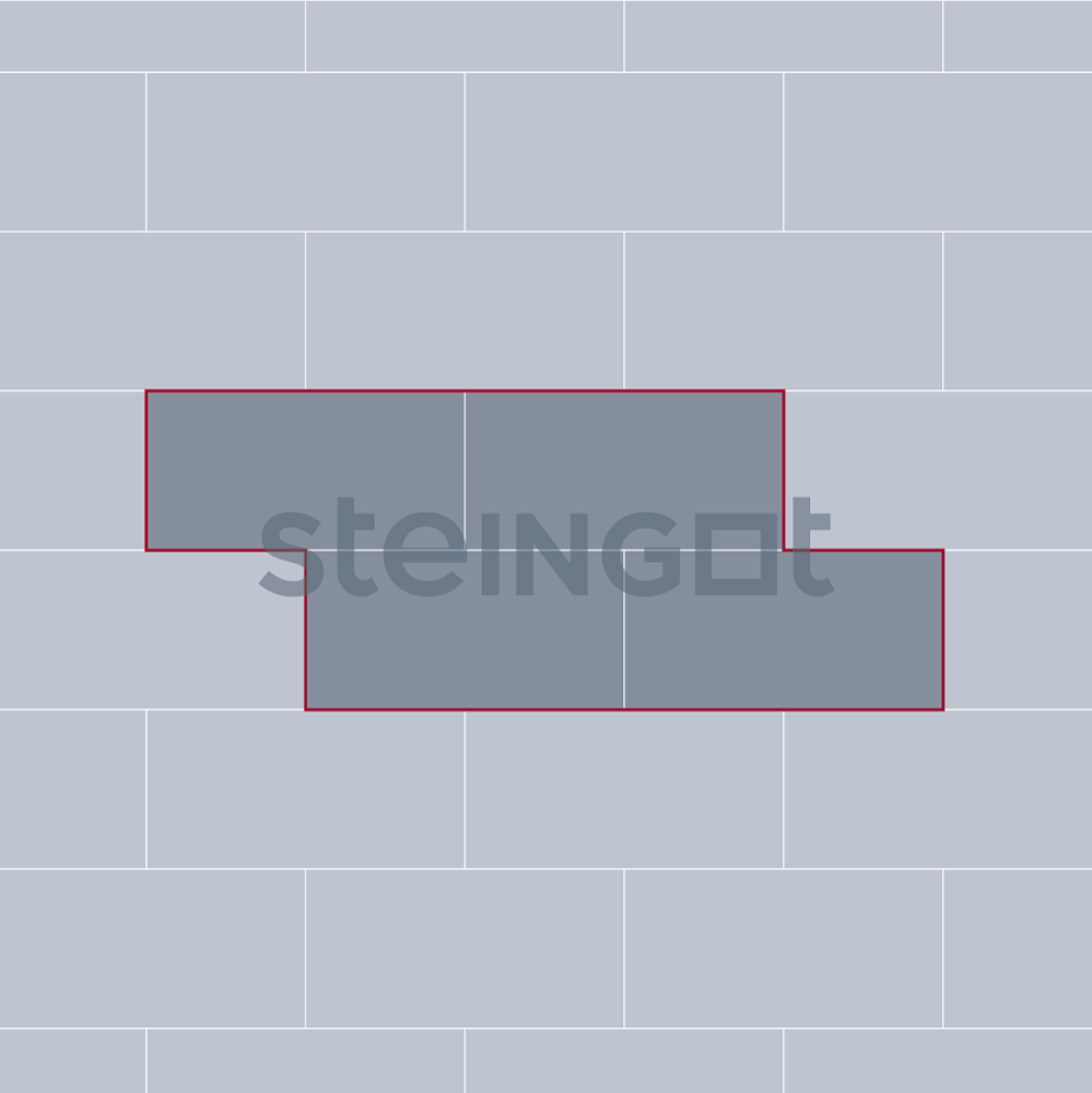 Тротуарная плитка Плита 600*300 Серый Steingot 100 мм