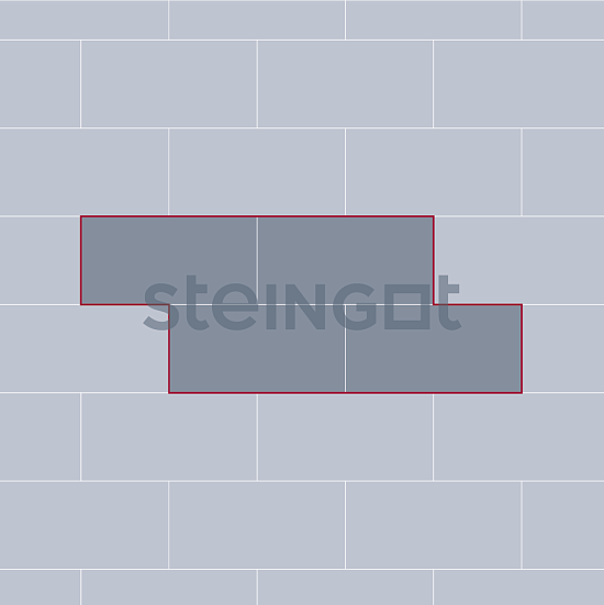 Тротуарная плитка Плита 600*300 Серый Steingot 80 мм